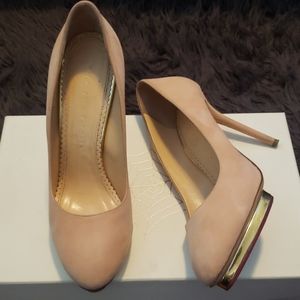 Suede Platform Pumps